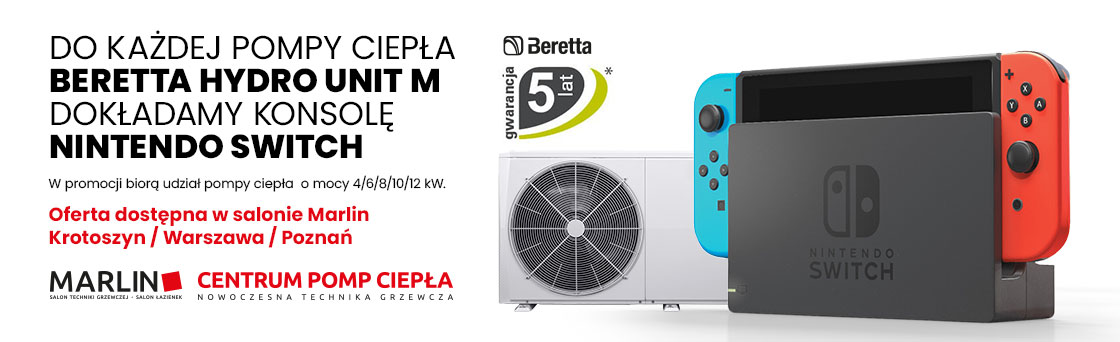Pompa ciepła Beretta Hydro Unit M + konsola Nintendo Switch
